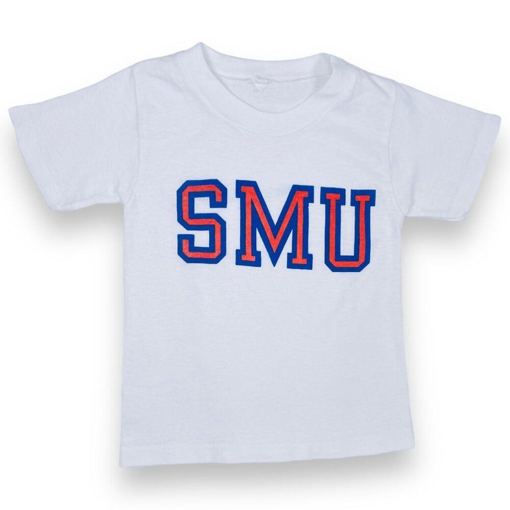 Vintage 1980s SMU Southern Methodist University Short Sleeve T Shirt 4T / 4 - 5